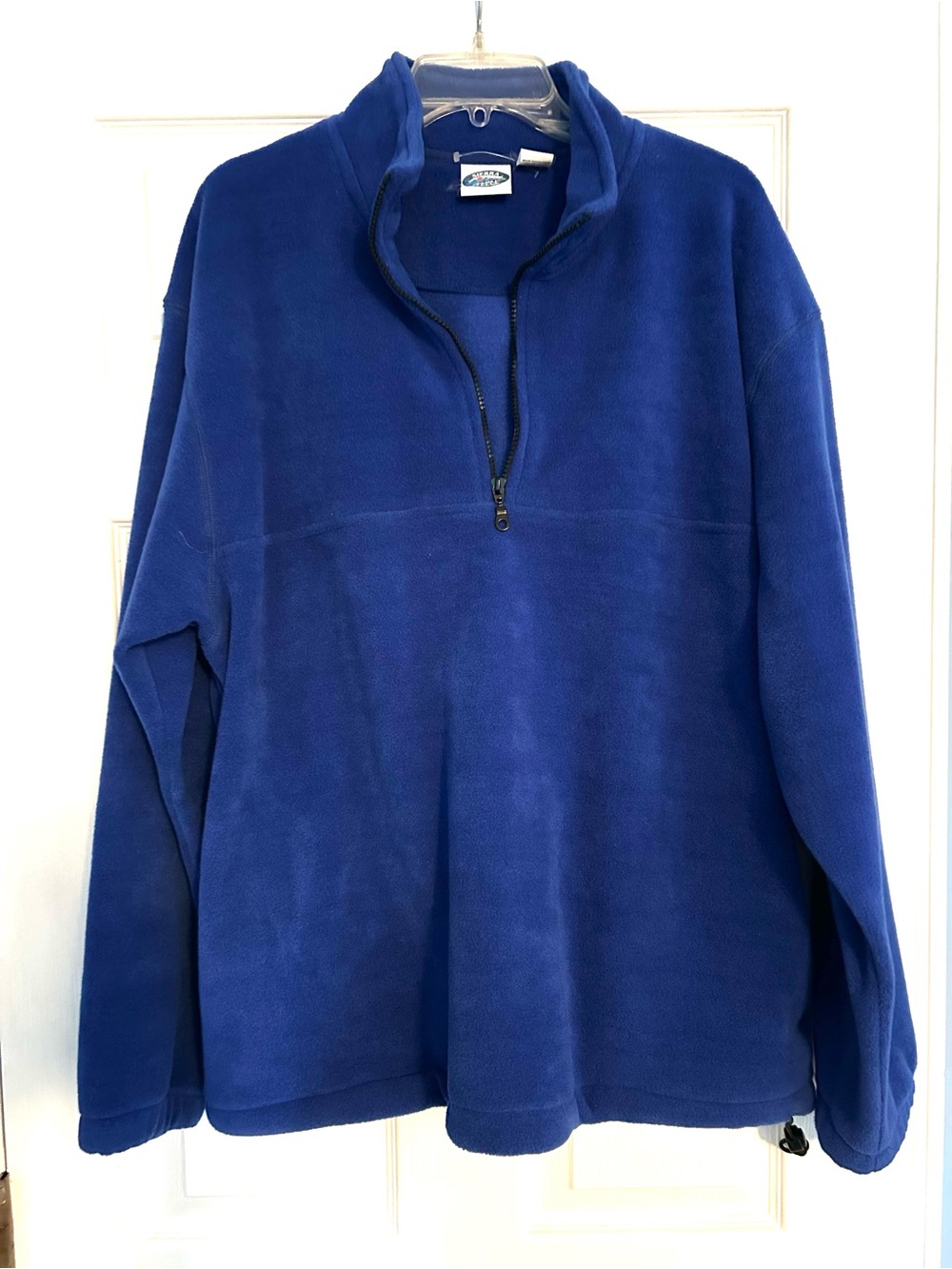 men’s large cobalt blue 1/4 zip pullover